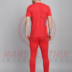 Top Seller Two Piece Casual T Shirt And Trouser Set 2026 New Style Printed Cotton Fleece Men Summer <b>Tracksuit</b> - Product Image 4