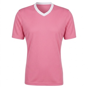 เสื้อฟุตบอลคอวีแบบเปิดคอสำหรับทุกเพศ ผลิตตามสั่ง ระบายอากาศได้ดี ผลิตจากโพลีเอสเตอร์ แขนสั้น แบบสวม - Product Image 6