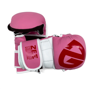 Comfortable UFC MMA <b>Half</b>-Finger PU Leather Shooter Gloves New Design Breathable for Training in Martial Arts MMA Sparring Gloves - Product Image 1