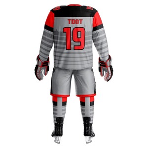 Uniforme de hockey sur glace en gros, fabricant OEM, broderie de logo personnalisé, kit de hockey sublimé, fournisseur de vêtements d'équipe haut de gamme - Product Image 5