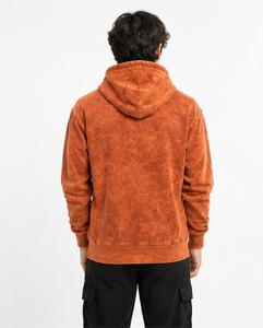 Sweat-shirt à capuche pour homme, coupe classique, couleur unie, 100% coton molletonné, teint en pièce, anti-boulochage, avec poche, décontracté, pour l'hiver - Product Image 2