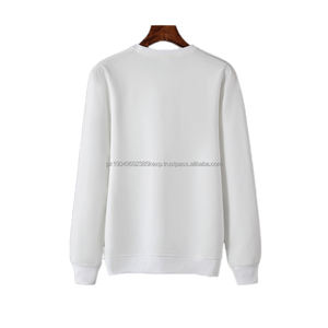 Suéter de cuello redondo personalizado para hombre, sudadera en blanco, sudadera básica, sudaderas lisas de cuello redondo - Product Image 2