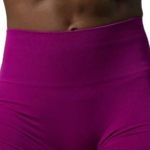 Shorts Deportivos de Cintura Alta Color Morado para Mujer, Suaves y Elásticos, para Entrenamiento, Fitness, Yoga, Ropa Deportiva Activa, Cómodos y de Alto Rendimiento - Product Image 6