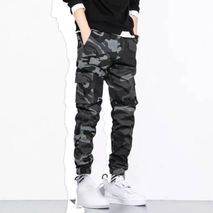Pantalones Deportivos de Camuflaje para Hombre, Cintura Elástica, Múltiples Bolsillos, Estilo Casual, Transpirables, para Otoño - Product Image 1