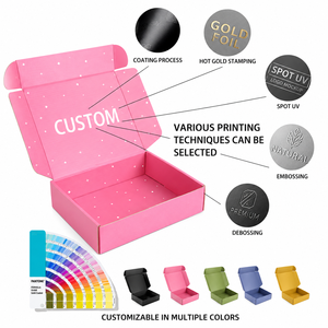 Recyclable Eco-Friendly Corrugated <b>Foldable</b> Gift Packaging Custom UV Printed Three Layer Strong 2025 Trending Look Paper <b>Box</b> - Product Image 1
