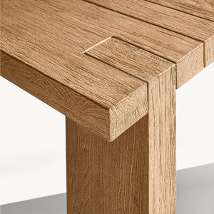 Dining <b>table</b> made of environmentally friendly teak wood, minimalist style, good and durable, suitable for the dining room - Product Image 6