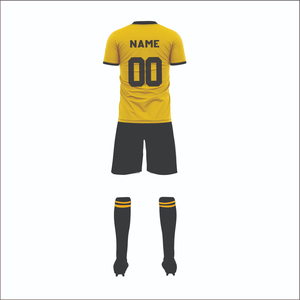 Men's Sublimated Soccer Jersey Set Red Black Gradient Short Sleeve Moisture Wicking All Seasons Team Numbers - Product Image 6