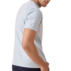 T-shirt décontracté uni en coton respirant pour homme, 230 GSM, coupe épaules tombantes, personnalisable, imprimé haute qualité, grammage lourd - Product Image 3
