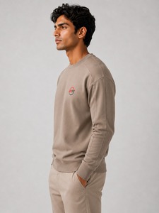 Sudadera con Estampado Gráfico para Hombre, Cuello Redondo, Manga Larga, Mezcla de Algodón Suave, Estilo Casual, Cómoda y Relajada - Product Image 2