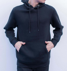 Sweat-shirt à capuche uni bleu marine OEM personnalisé pour homme, en mélange de coton, pull-over, sweat-shirt d'hiver uni, de qualité supérieure, respirant, sweat-shirt pour homme - Product Image 1