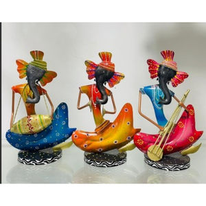 Pièce décorative musicale Ganesha - Design Art Déco pour Diwali, occasions de retraite et de condoleances - Product Image 1