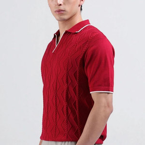 Chemises polo pour hommes, couleur unie, col rabattu personnalisé, entièrement respirantes et à séchage rapide - Product Image 3