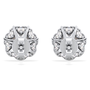 Boucles d'oreilles clous REYES en argent sterling 925 avec moissanite, design classique, fermoir à vis, vente en gros, cadeau de mariage, bijoux pour mariée - Product Image 6