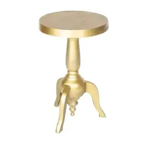 Mesa de Comedor de Estilo Único y Tamaño Pequeño, Mesa Redonda de Hierro Forjado para Barbacoa con Tablero de Madera, Mesas Pequeñas de Hierro Forjado Antiguo - Product Image 6