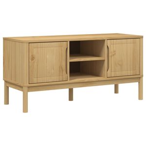 Supporto TV legno di pino solido FLORO cera marrone 44.9 "x 16.9" x 21.7" - Product Image 2