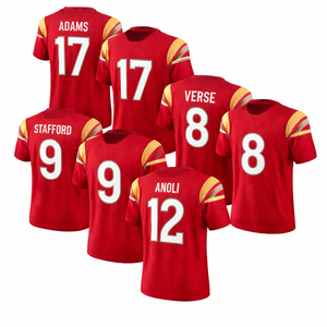 Jersey de Fútbol Americano Personalizado OEM, Uniforme de Entrenamiento para Clubes y Equipos con Nombre y Número Personalizados, Logotipo con Fuente Personalizada, Nombre y Número del Jugador - Product Image 2