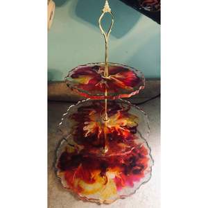 RR ENTERPRISES Soporte para Pastel de Resina de Diseño Modelo RR202512994 para Decoración del Hogar, Elegante Vajilla y Adornos para Mesa de Fiesta - Product Image 4