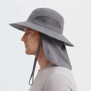 Sombrero de Sol Multifuncional de Fábrica Directa con Ala Ancha para Senderismo, Camping y Pesca, con Protector Facial Extraíble, Unisex, para Exteriores - Product Image 4