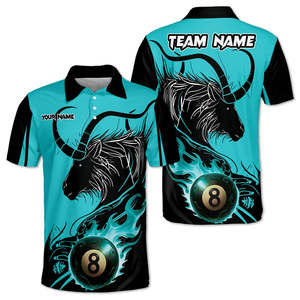 Camiseta de Billar Personalizada para Hombre, Impresión Personalizada, 100% Poliéster Transpirable, Regalo para Jugadores de Equipo - Product Image 5