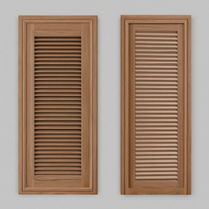 Modern Interior Wooden Louver Doors Premium Solid Wood Shutter <b>Panels</b> for Closet and Cabinet Door Projects - Product Image 1