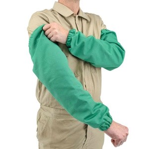 Manches de protection respirantes JNM SAFETY FR en coton perforé, ignifuges, résistantes à la chaleur et à l'abrasion pour le soudage - Product Image 1