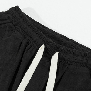 Pantalones cortos deportivos transpirables con estampado de llamas para hombre, pantalones cortos informales con cintura elástica, ropa de calle de algodón, pantalones deportivos holgados de verano para gimnasio - Product Image 4