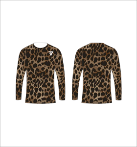 T-shirt à manches longues pour homme, imprimé léopard par sublimation, pour la chasse, la pêche, les sports athlétiques et l'entraînement. - Product Image 4