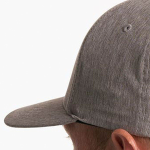 Casquette de baseball ajustée en coton gris pour homme, 6 panneaux, couleur unie, pour toutes les saisons - Product Image 4