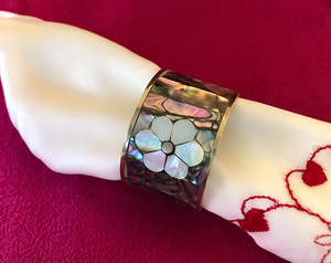 <b>Mirror</b> Polished MOP Napkin Holders For Wedding Dinner Festive Napkin Rings Crystal Sea <b>Shell</b> Napkin Accessory For Tableware - Product Image 5