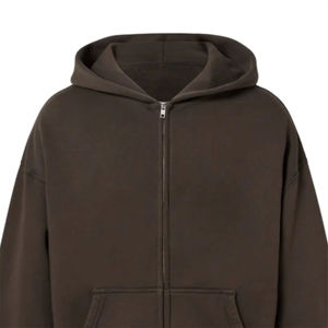 Sudadera con Capucha Unisex de Alta Calidad, 320GSM, Algodón, con Cierre, Forro de Invierno, Estilo Hip Hop, Logotipo Bordado Personalizado, Talla Personalizable - Product Image 6