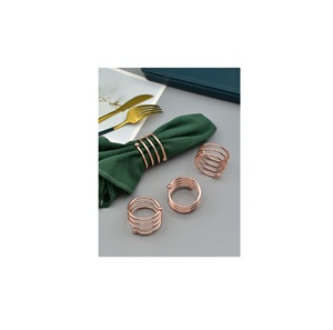 Anillo de Servilleta Metálico con Temática Festiva, Adecuado para Mesas de Comedor en Celebraciones, con Acabado Decorativo - Product Image 3