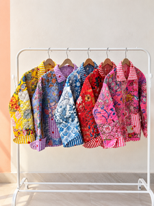 Veste matelassée en coton pour femme à col boutonné - Vente en gros - Product Image 1