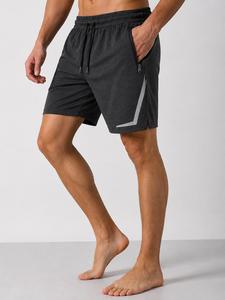Shorts de sport pour hommes à séchage rapide en toile écologique respirante avec cordon de serrage pour la course, la gym, l'entraînement et le fitness - Product Image 5