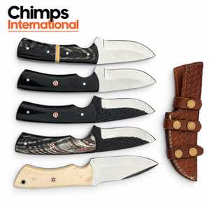Couteau de chasse artisanal J2 en acier inoxydable à pointe clip, lame droite, pour camping et EDC, couteau à dépecer |   Couteaux de survie en plein air - Product Image 3