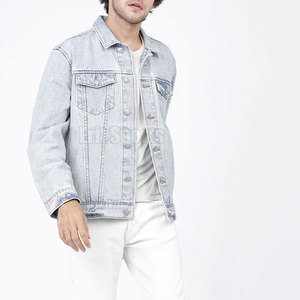 Concevez votre propre veste en jean à col montant 100% coton pour homme, de qualité supérieure, légère, respirante, idéale pour l'hiver - Product Image 6