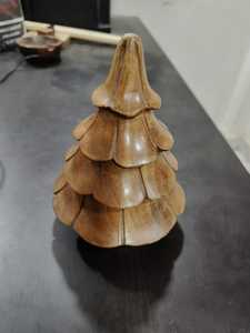 Adorno Navideño de Madera Tallado a Mano, Decoración Colgante para Árbol de Navidad, Personalizado, Venta al Por Mayor para Decoración del Hogar y Fiestas - Product Image 1