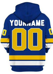 Sudadera con Capucha Sublimada para Equipo, Manga Larga, Ropa de Hockey sobre Hielo, Unisex, Corte Regular, Transpirable, de Poliéster - Product Image 2