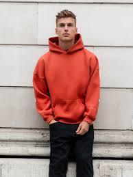 Custom Men's Streetwear Hoodie - High Quality 100% Cotton <b>Fleece</b> Plain <b>Black</b> Pullover with Pocket - Product Image 3