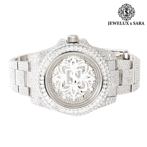 Premium Quality Full <b>Iced</b> <b>Out</b> VVS Moissanite <b>Watch</b> for Men Luxury Hip Hop Bling Diamond Wristwatch with Date Display - Product Image 6