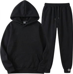 Conjunto Deportivo Personalizado para Hombre, Otoño, 100% Algodón, Sudadera con Capucha y Pantalones Deportivos, con Bordado 3D y Logotipo OEM - Product Image 4
