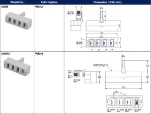 Adaptateur UK BT 3 voies avec une prise RJ11, plastique ABS blanc, modèle UK04A, accessoire électronique - Product Image 5