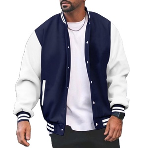 Chaqueta Varsity Clásica para Hombre, Chaqueta de Béisbol Informal, Corte Regular, Cortavientos Universitario para Primavera y Otoño - Product Image 6