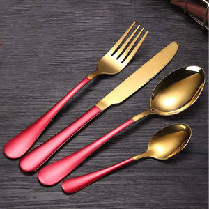 Ensemble de couverts professionnels modernes en acier inoxydable, finition miroir, légers, compatibles lave-vaisselle, pour la restauration, les banquets et les fêtes - Product Image 3