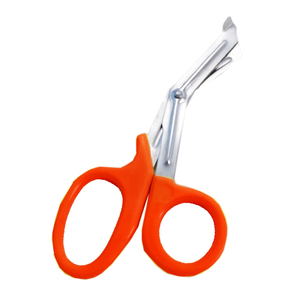 Tijeras para Traumatismos Naranjas, Tijeras Manuales de Emergencia Médica de Acero Inoxidable, Tijeras para Cortar Vendajes para Paramédicos y EMT, Herramienta de Primeros Auxilios - Product Image 1