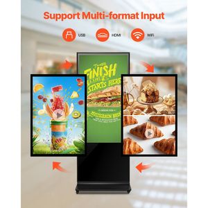 Schermo LCD da 55 pollici 4K UHD Touchscreen Digital Signage Display da pavimento in piedi chiosco - Product Image 3
