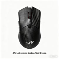 ROG Harpe Ace Extreme Optical Wireless Gaming Mouse 7-Tombol Ergonomis 47g Serat Karbon 8KHz Polling Rate Tri-Mode RGB 2Y