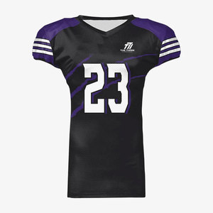 Venta al por Mayor de Ropa Deportiva Personalizada, Jersey de Fútbol Americano, Tejido de Malla Transpirable que Absorbe la Humedad, Nombre y Número Personalizados - Product Image 1