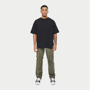 Camisetas de Hombre de Alta Calidad, Color Liso, 230 GSM, Estilo Moderno, Cuello Redondo, Ligeras, Corte Holgado, Camisetas de Verano - Product Image 2