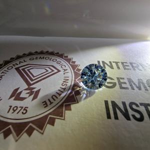 Diamante Cultivado en Laboratorio, Corte Brillante Redondo, Azul Intenso de 3CT, VS2, Certificado IGI, Venta al Por Mayor Directa de Fábrica - Product Image 4