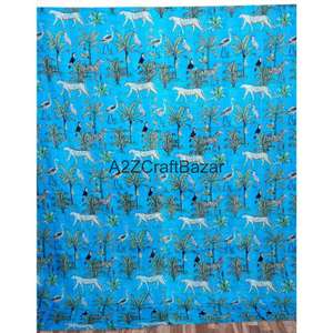 Colcha Kantha Vintage Hecha a Mano - Colcha India al por Mayor - Colcha Reversible de Algodón Orgánico para Uso en Hoteles y Hogares - Product Image 1